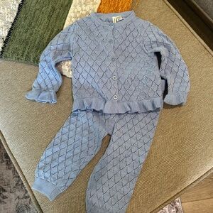 Janie and Jack Light Blue Knit Sweater NWT